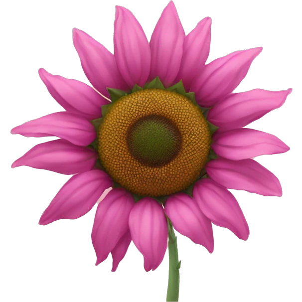 Pink sunflower emoji