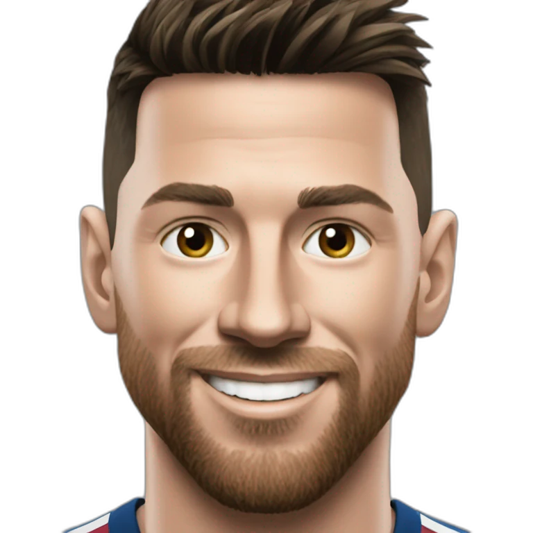 messi with ronaldo face emoji