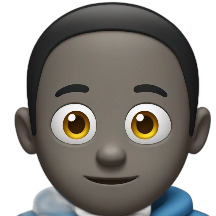 Black Doraemon emoji