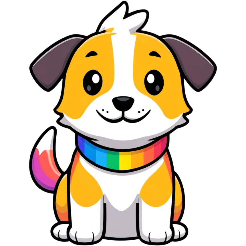 Homosexual dog emoji