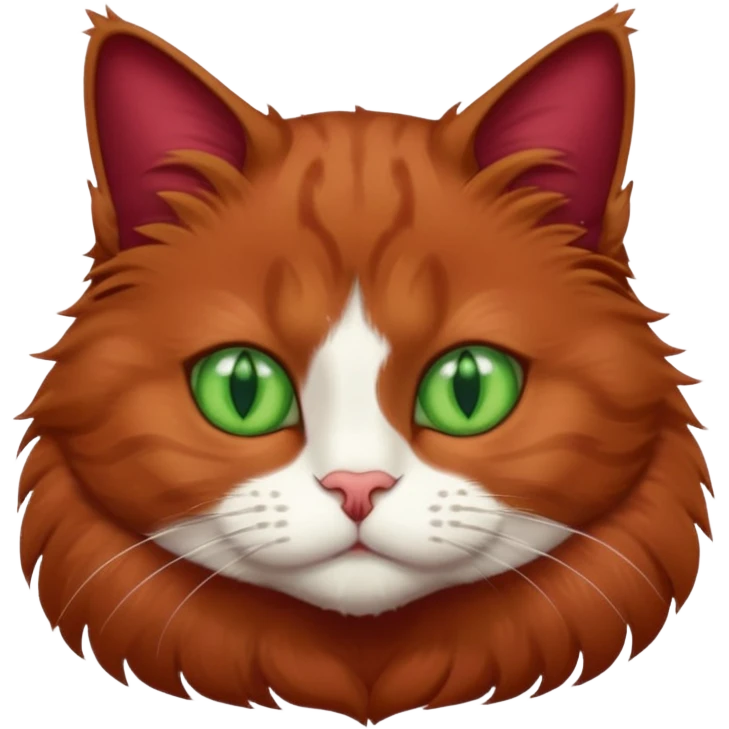 бордовый кот emoji