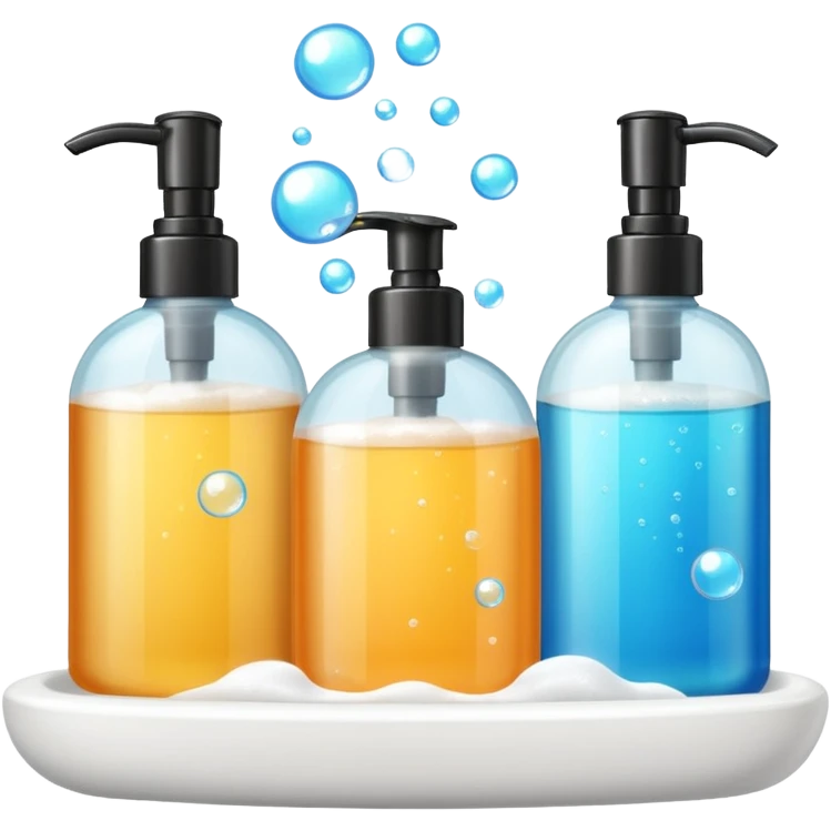 Soap and shampoo emoji
