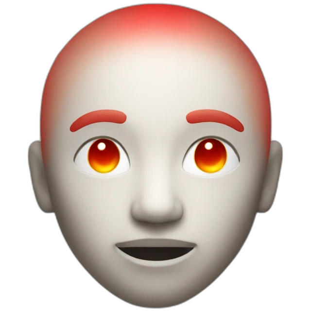 red glowing circle emoji