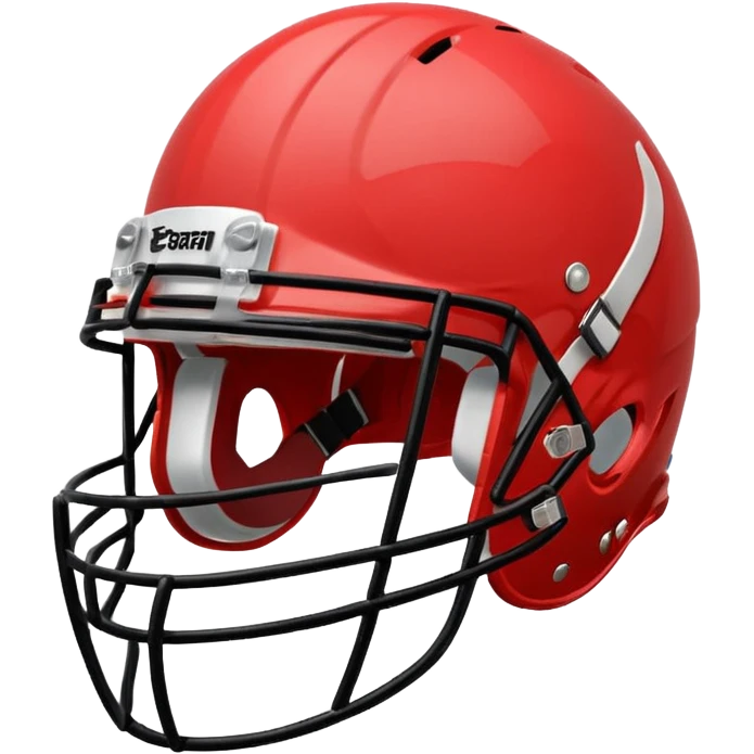 College football player helmet in light red color emoji