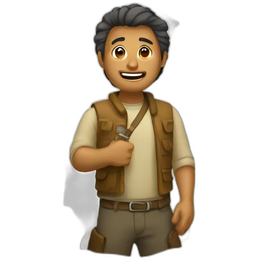Man in cave emoji