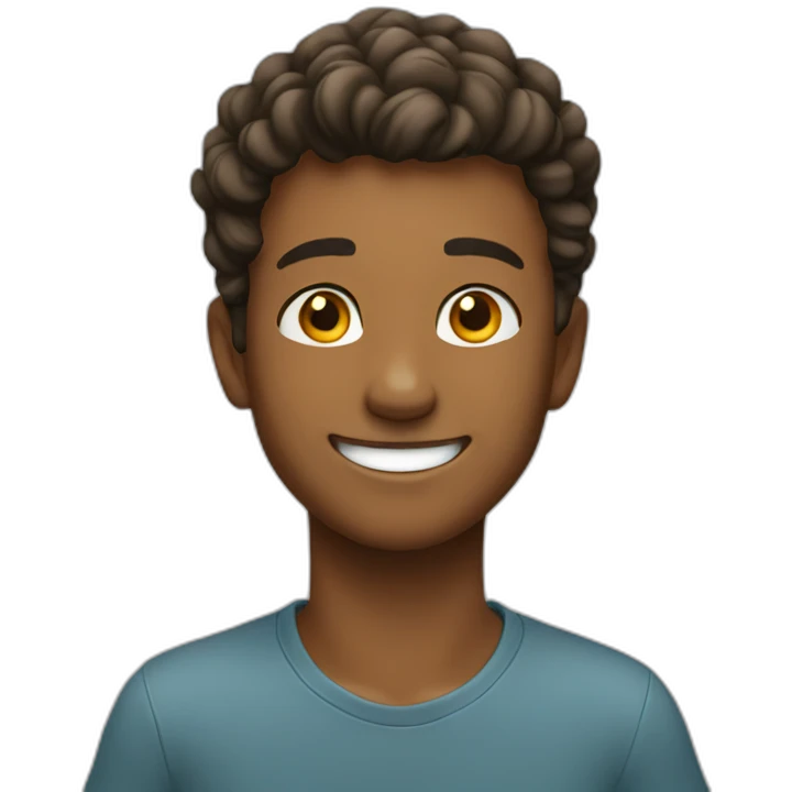 happy young man emoji