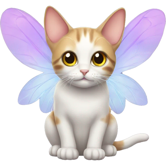 Cat with fairy wings emoji