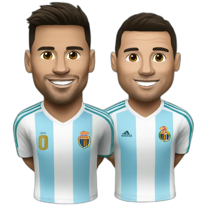 Messi and Ronaldo emoji