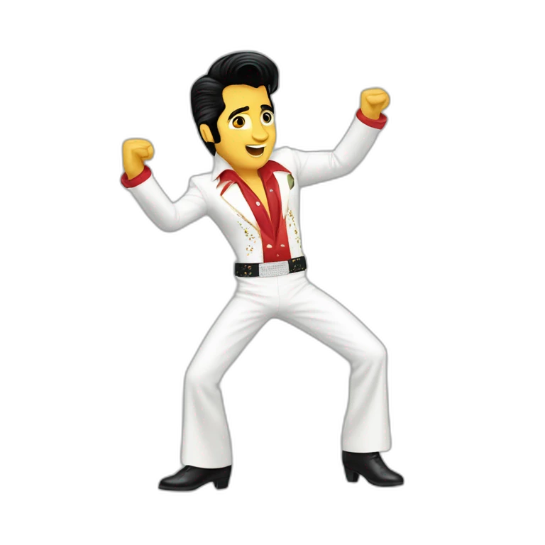 ELVIS Presley danse emoji