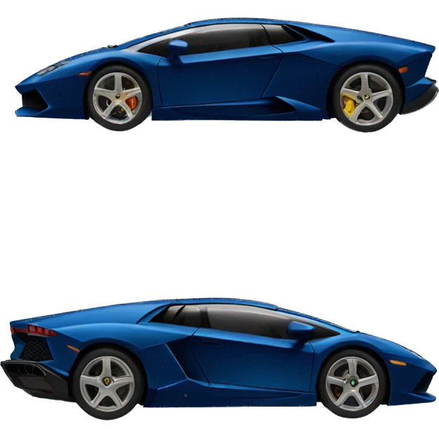 Navy blue Lamborghini emoji