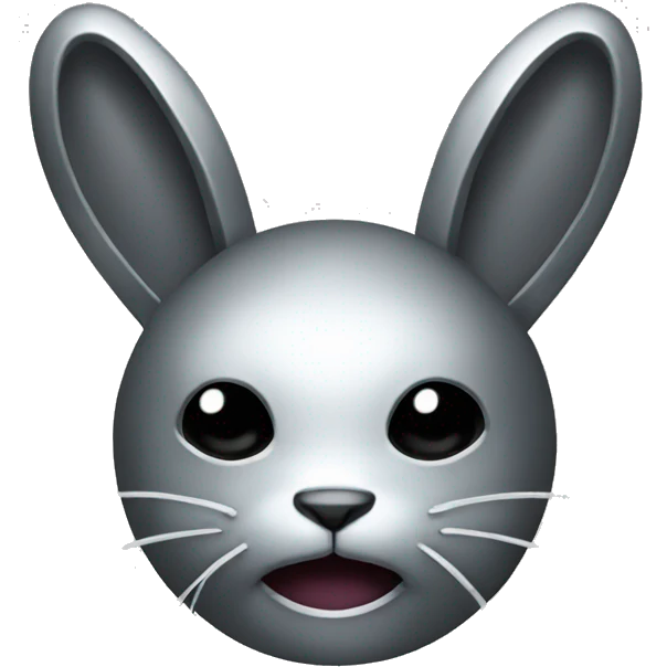 Metal bunny emoji