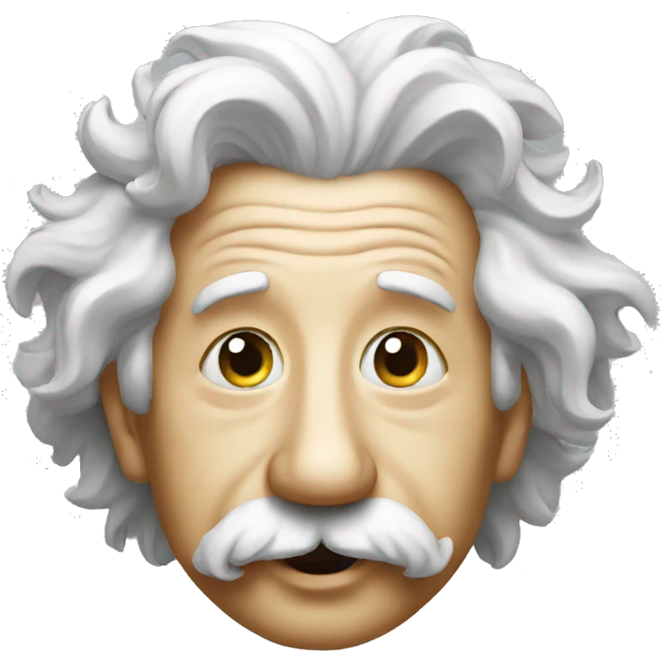 einstein with tongue emoji