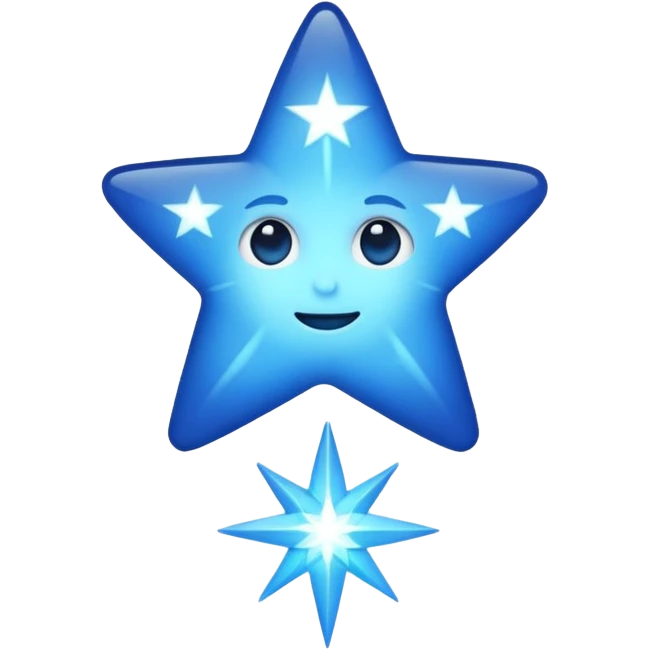 Star blue emoji