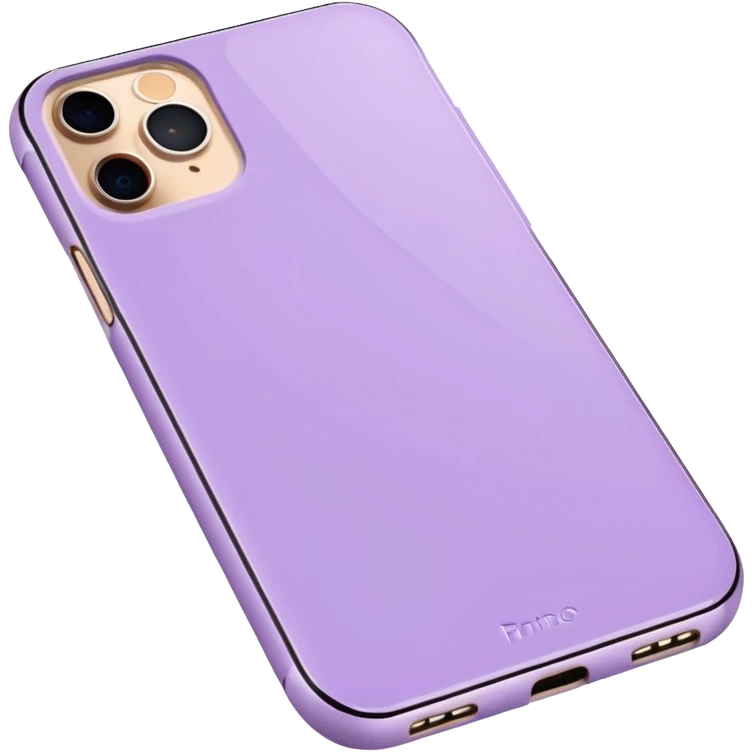 iPhone 14 pro in lilac case emoji