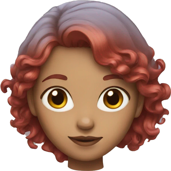 Girl with a red hair emoji