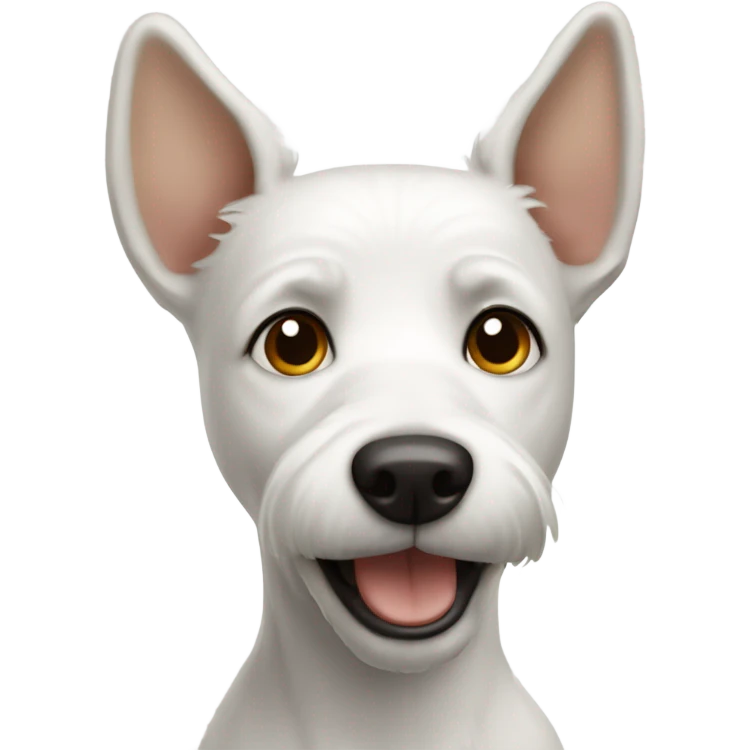 white terrier with longer upright ears emoji