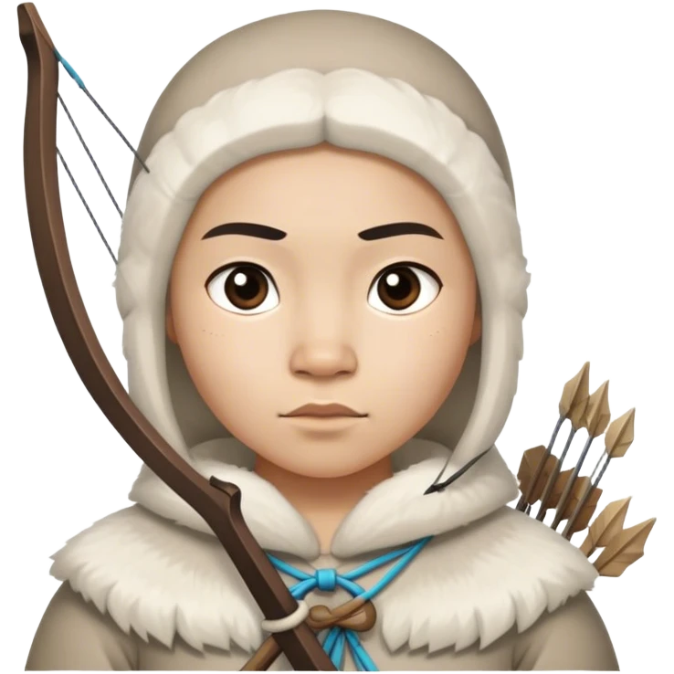 Inuit with bow emoji
