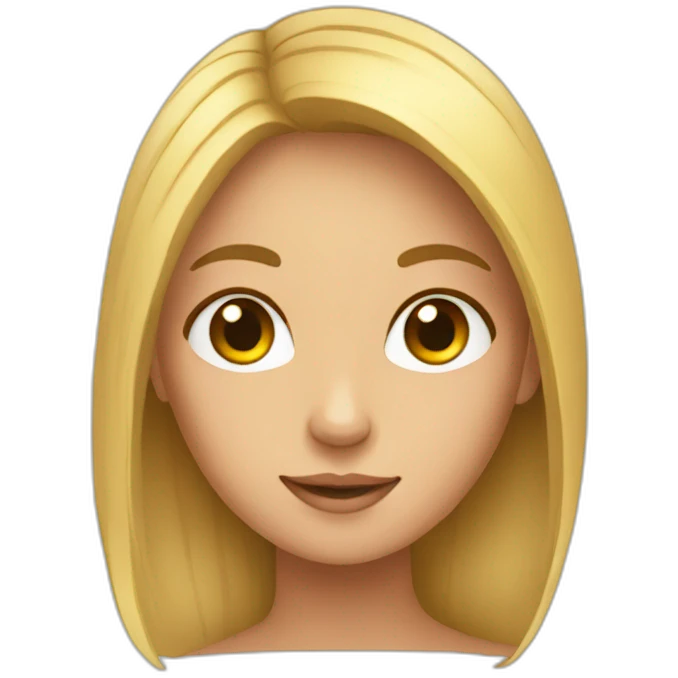 Chat sur une fille emoji