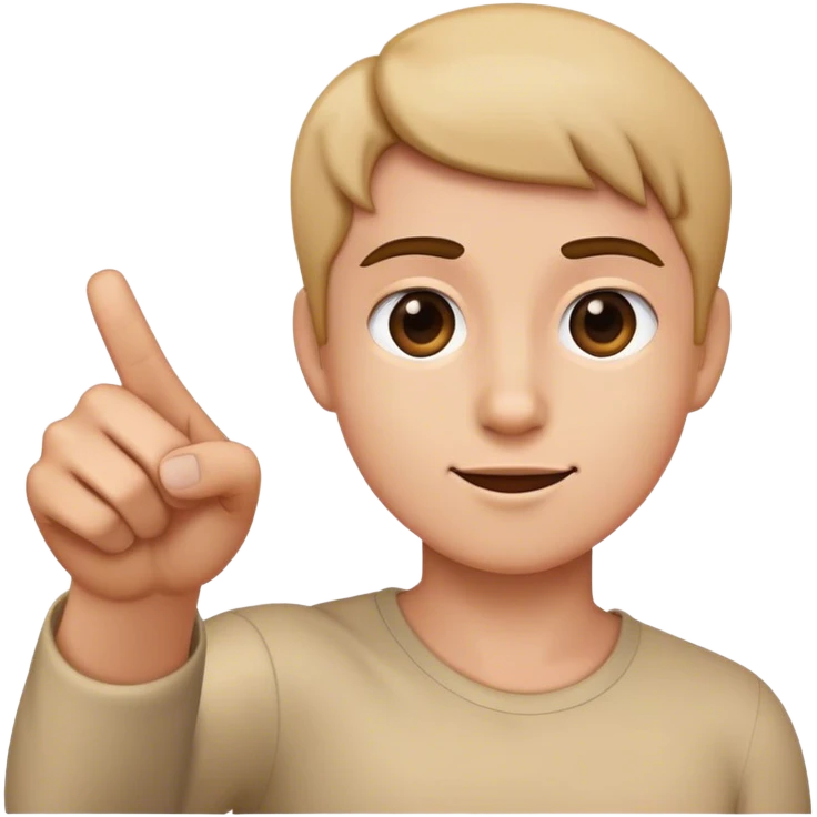 Pointing  emoji