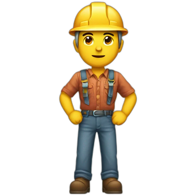Retro escavadora emoji