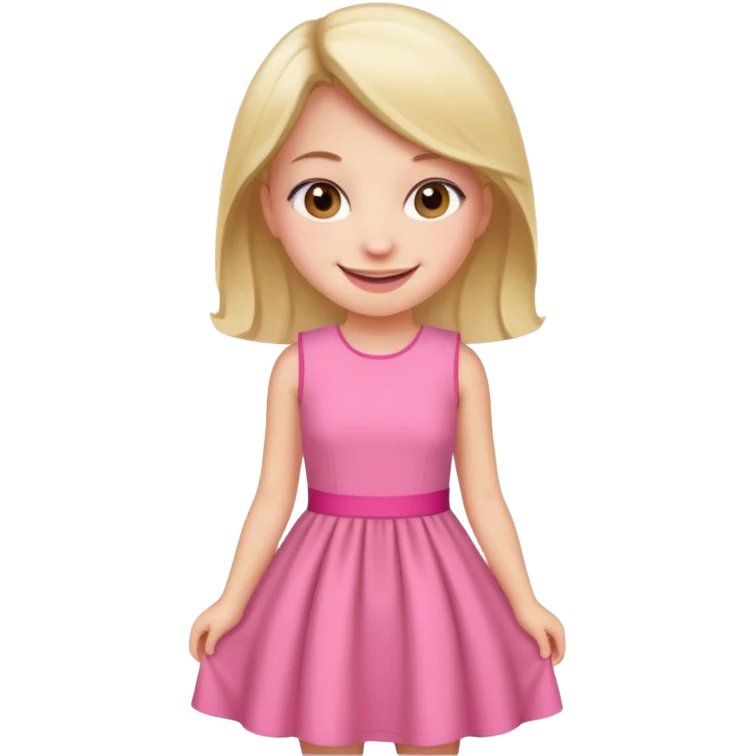 pink nice dress girl emoji
