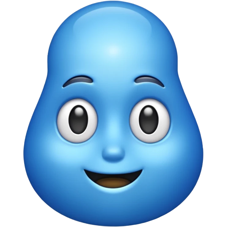 Blue click emoji