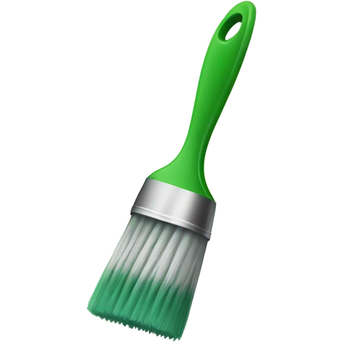 green brush emoji