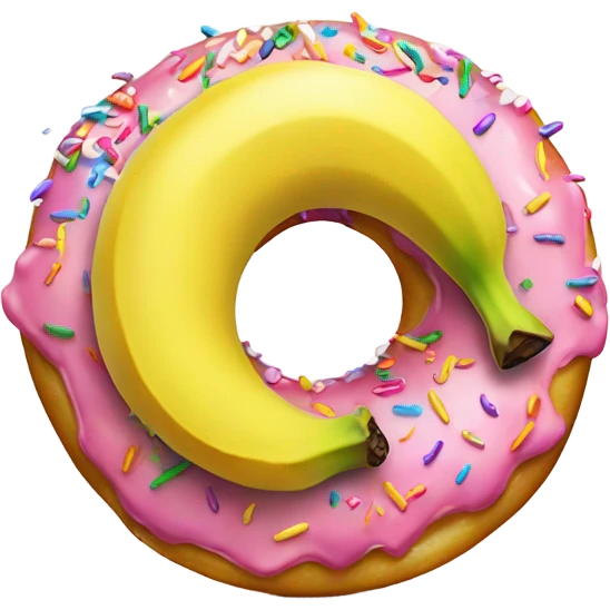 banana and donut  emoji