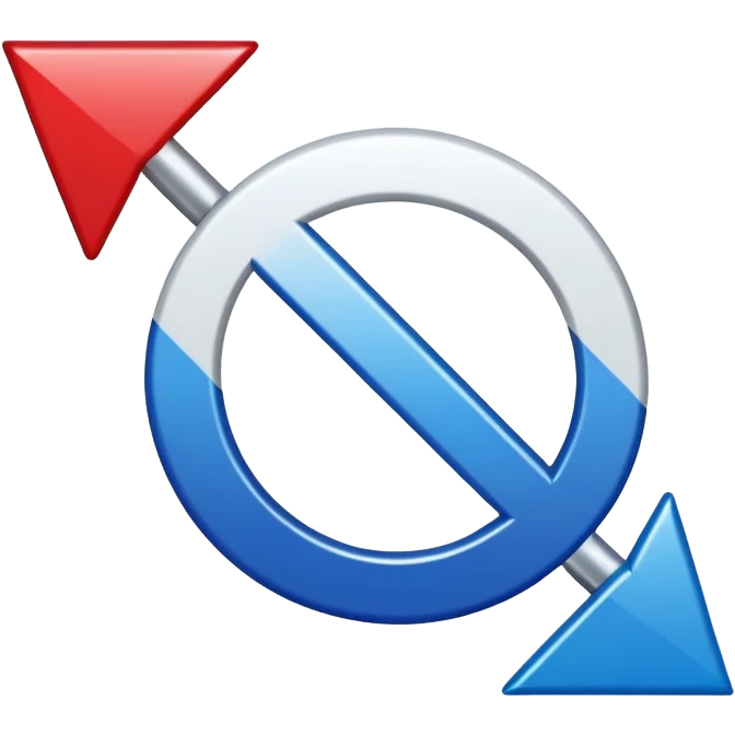 Red, White, and Blue counterclockwise arrow emoji