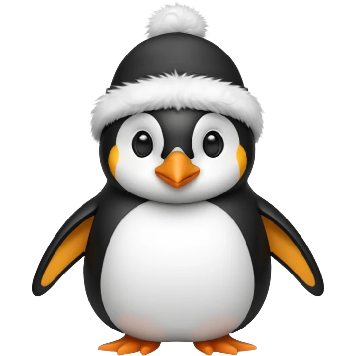 penguen with hat emoji