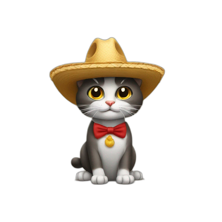 Benito de Don Gato con sombrero emoji