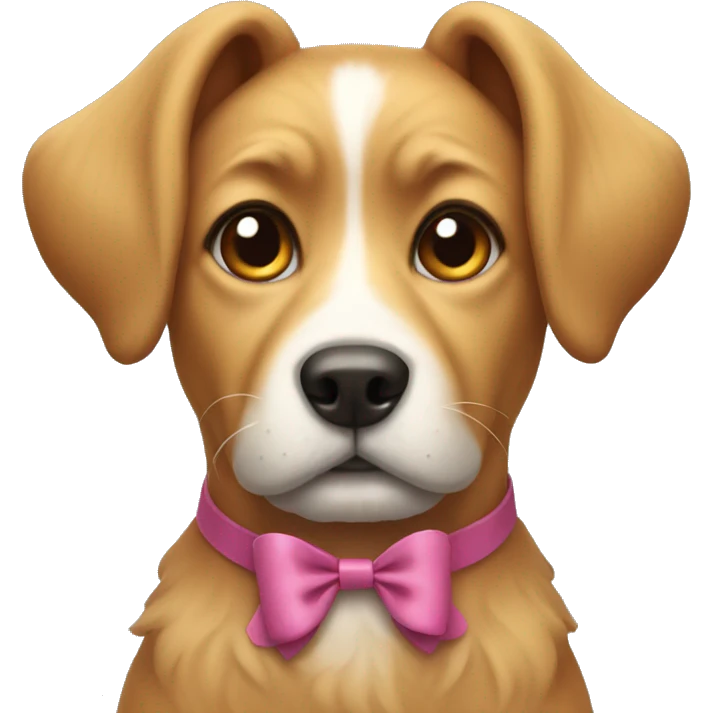 dog with bow emoji