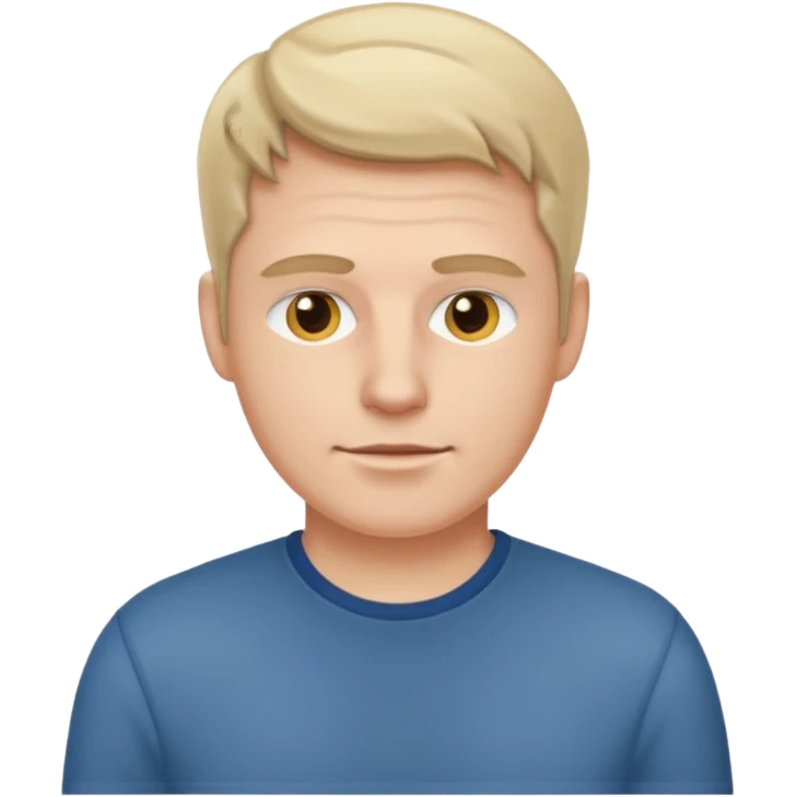 white man dressed casually emoji