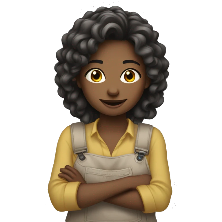 Create an emoji of a girl doing something fun or interesting! emoji