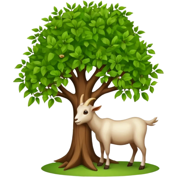 Goat eats trees  emoji