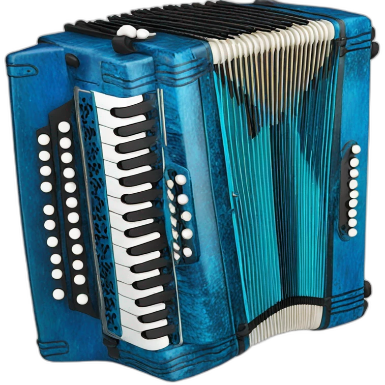 Erlandskian Blue Terminian bayan Accordion Instrument emoji