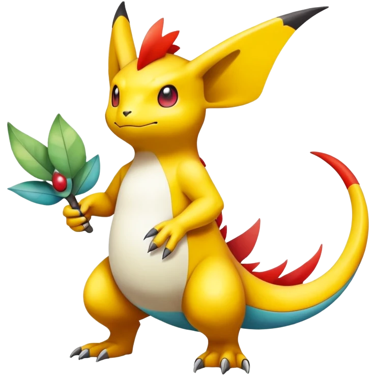 fantasy-creature-Fakémon-Pokémon, full body, with random markings emoji