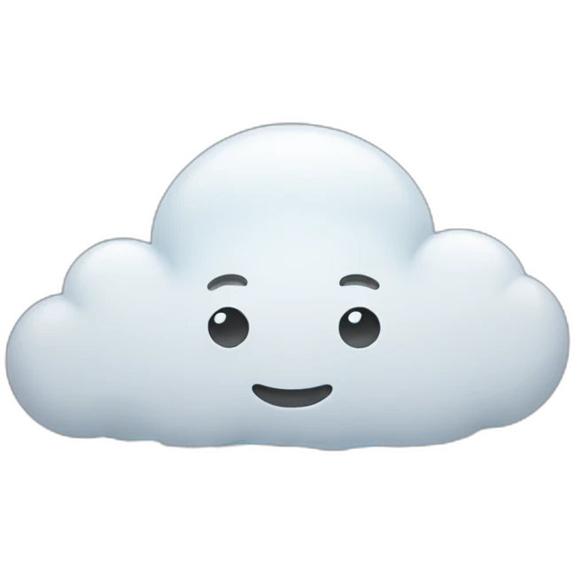 cloud with rain emoji