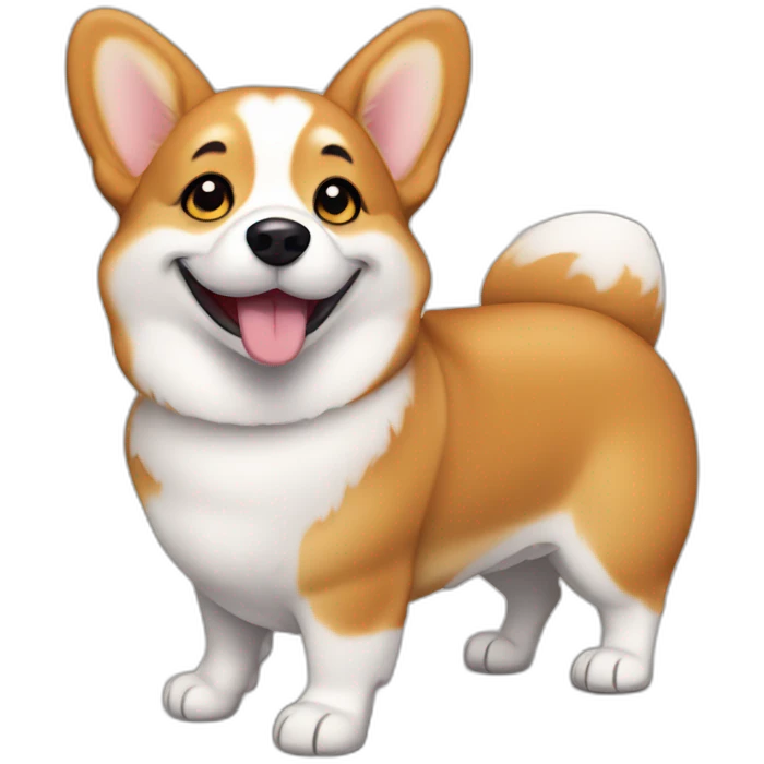 Smilling Corgi emoji