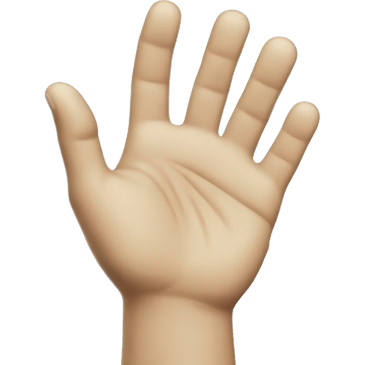 Neo matrix holding up handpalm emoji