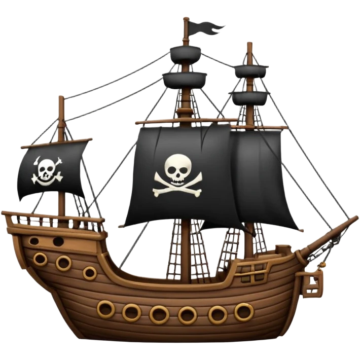 Crea un emoji di un timone di una nave pirata emoji