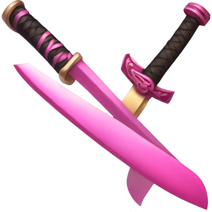 Pink katana emoji