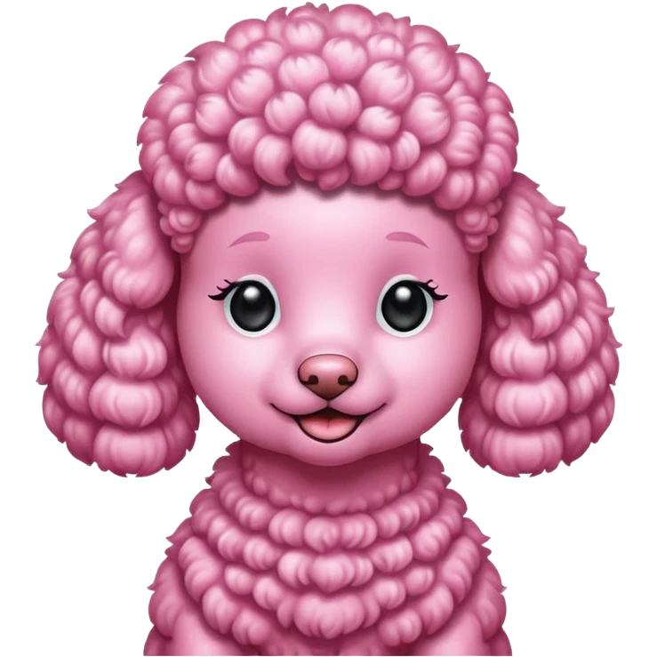 pink sparkling poodle  emoji
