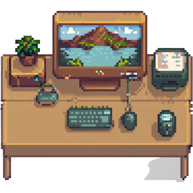 Sleepy desktop with computer zzz
 emoji