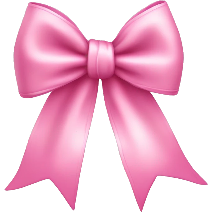 Cute coquette bow pink￼  emoji