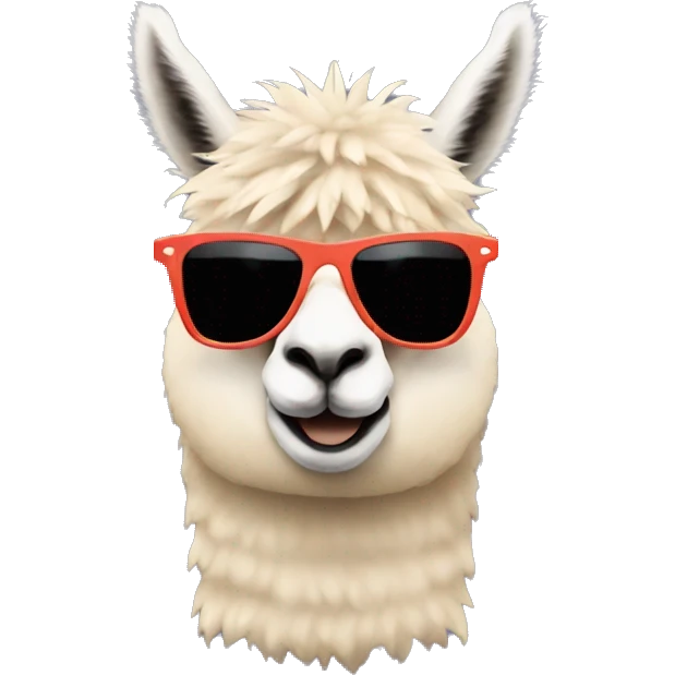 alpaca brutal sunglasses emoji