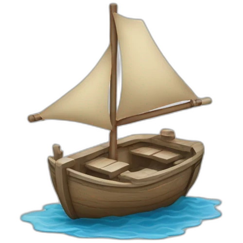 Un marteau sur un Bâteau emoji