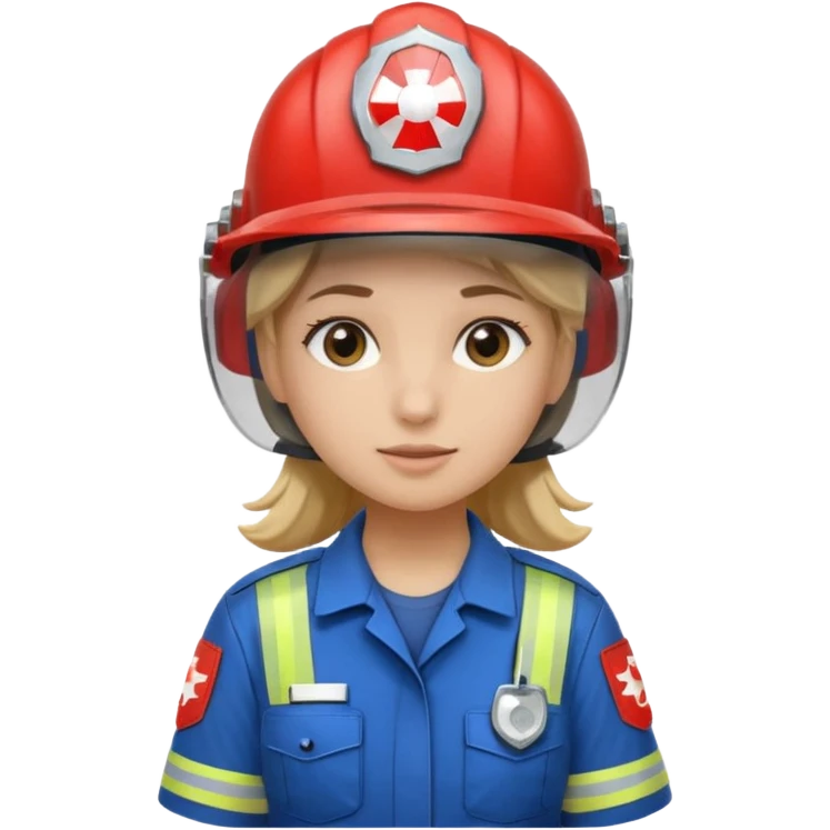girl emergency worker emoji