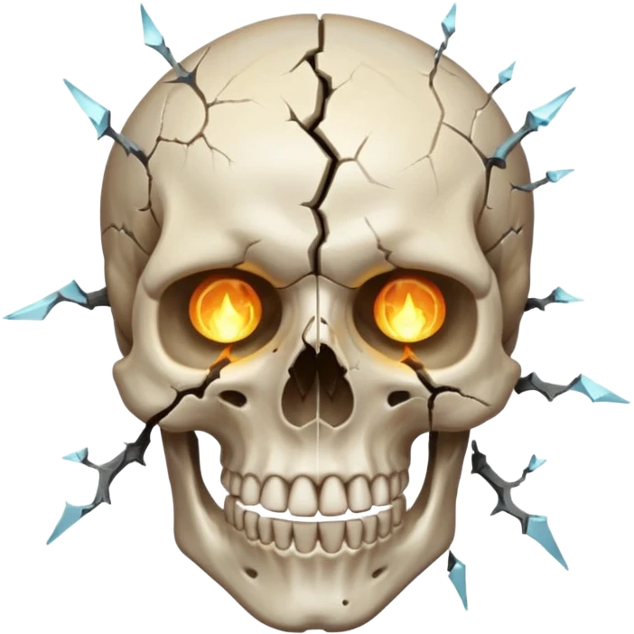 Skull mind blown emoji