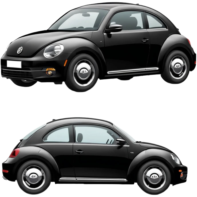 Volkswagen Beetle 2015 black emoji